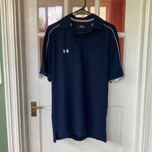Blue Under Armour polo. Size small.